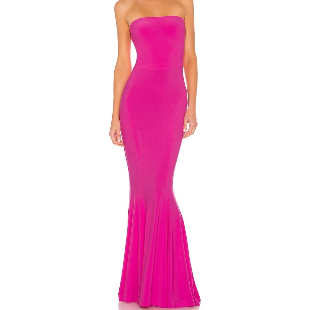 Norma Kamali Strapless Fishtail Gown